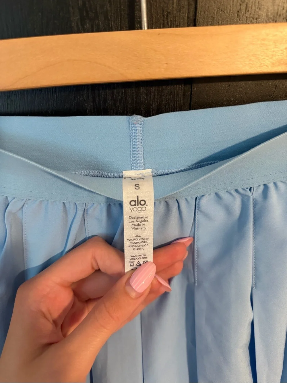 Alo Yoga Varsity Tennis Skirt Blue Skies